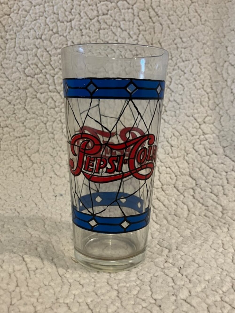 Pepsi Cola glass vintage 1970's